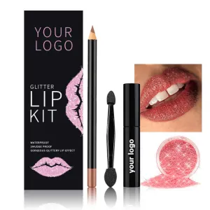 مجموعة ملمع الشفاه اللامعة-Glossy Lip Gloss Set