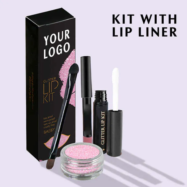 مجموعة ملمع الشفاه اللامعة-Glossy Lip Gloss Set