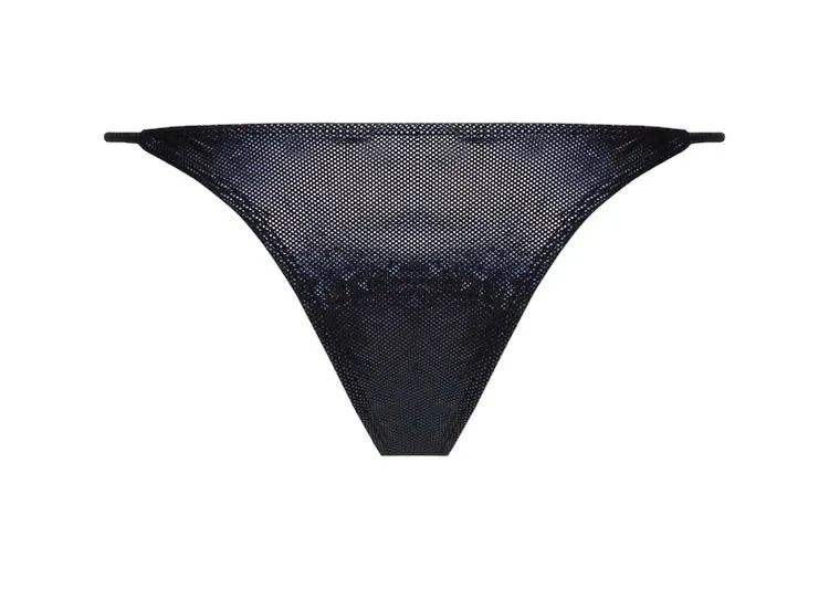 Ayala Black glitter sparkling swimwear bikini thong
