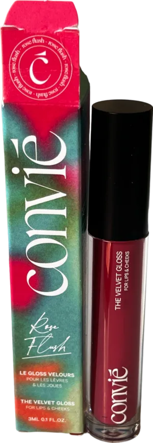 convie Velvet Gloss Lips And Cheeks Rose Flush 3ml