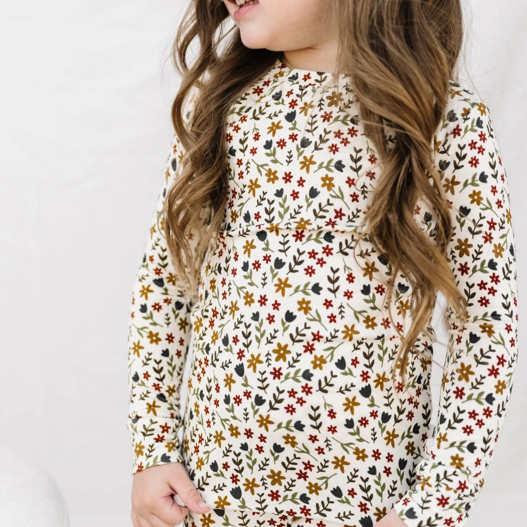 Cream Floral Two-Piece Set