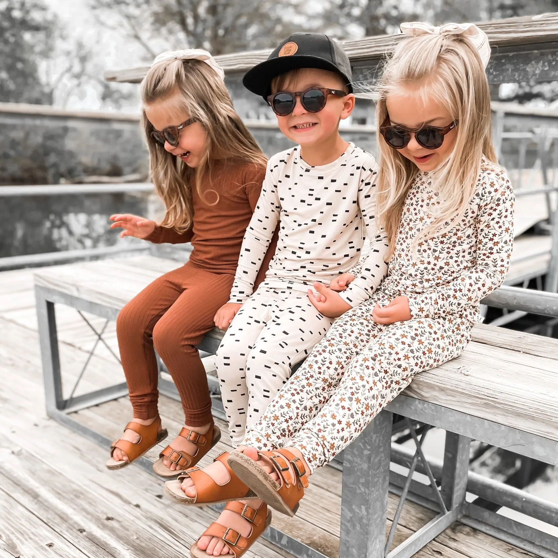 Cream Floral Two-Piece Set