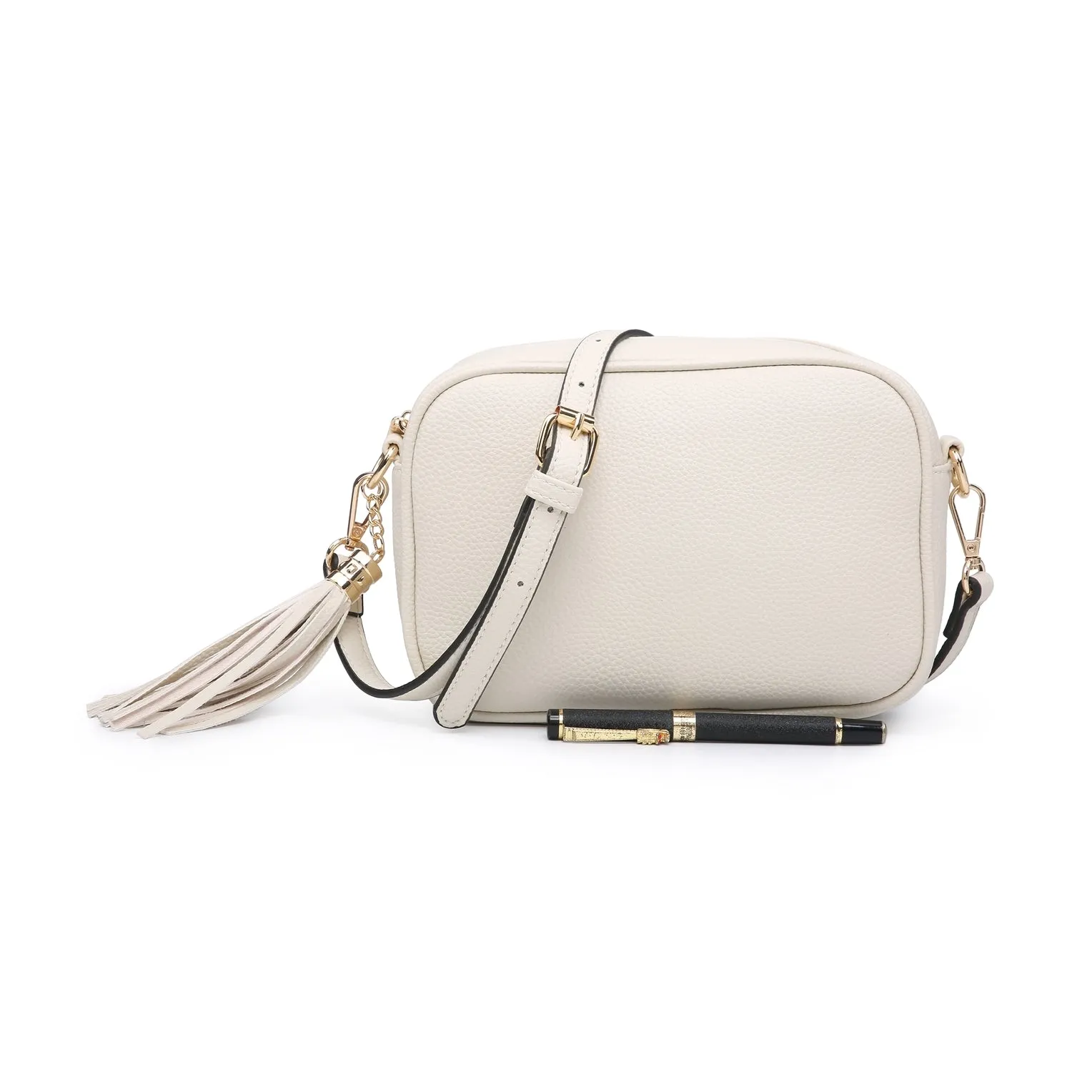 Crossbody Bag Gold Hardware - Cream