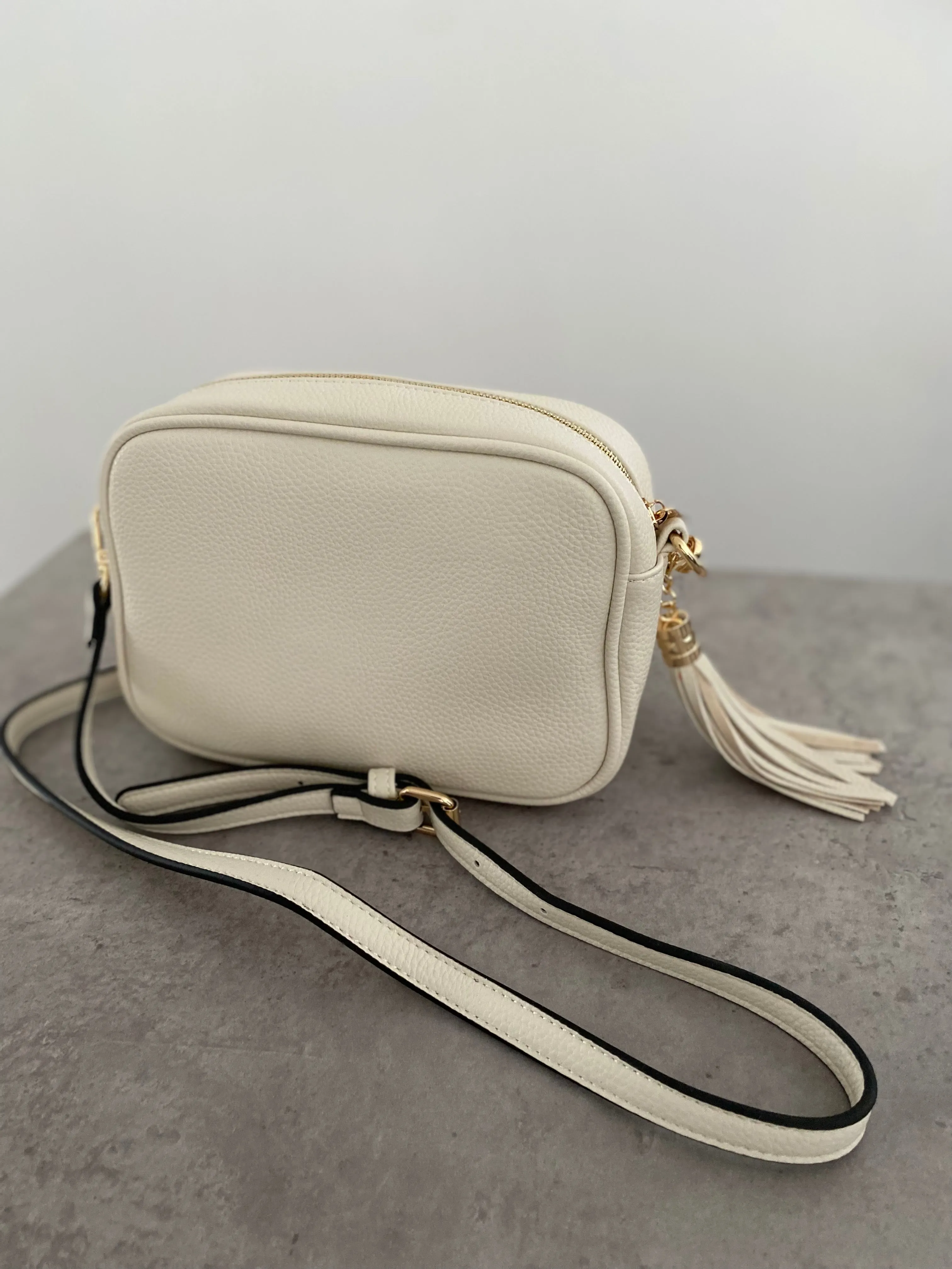 Crossbody Bag Gold Hardware - Cream
