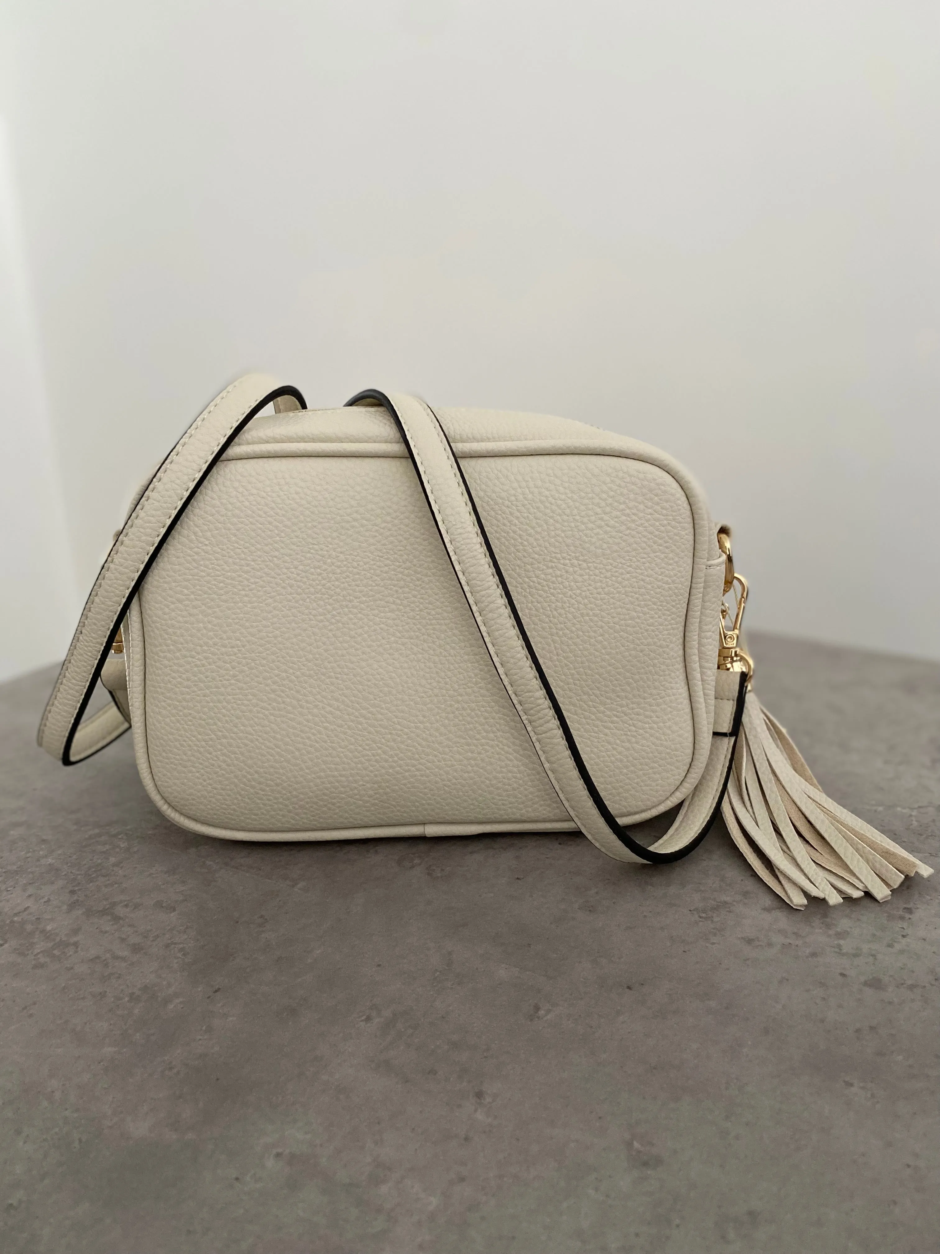 Crossbody Bag Gold Hardware - Cream