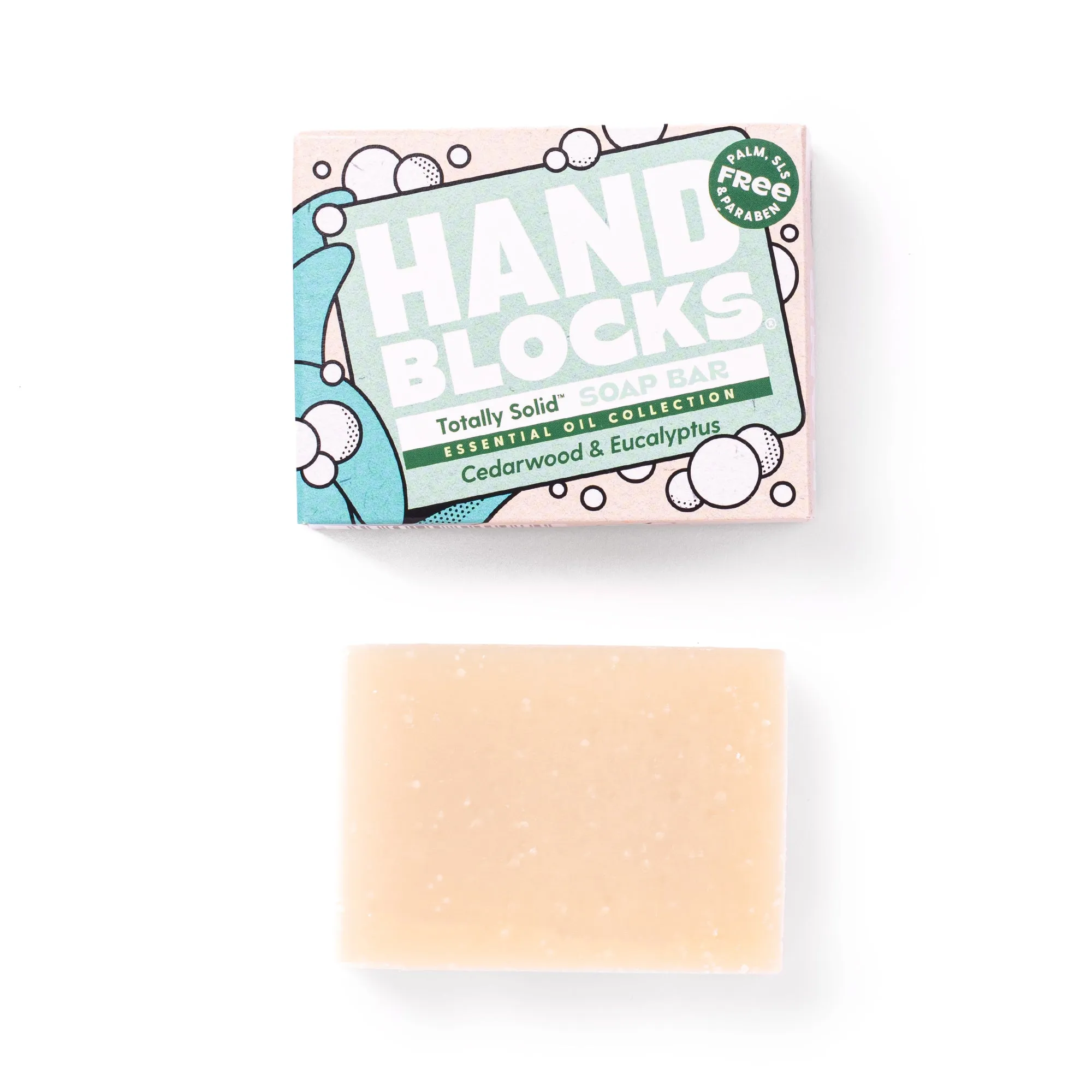Hand Blocks Soap Bar - Cedarwood & Eucalyptus 100g