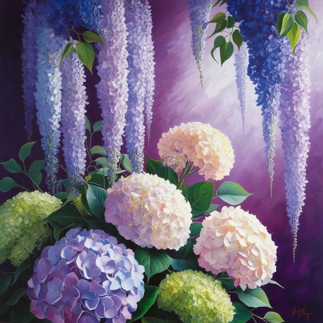 HYDRANGEA and WISTERIA Body Powder, talc and cornstarch free
