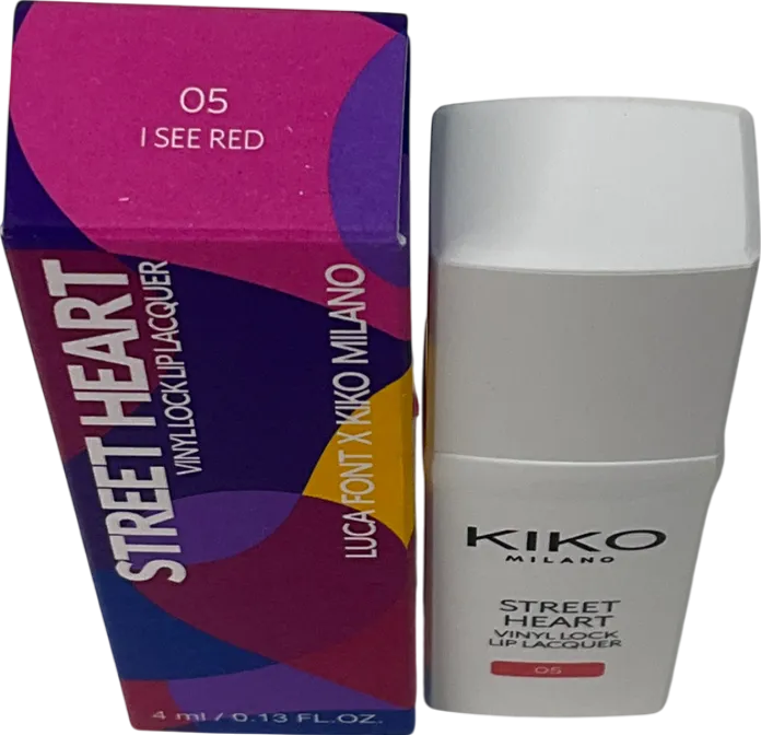 kiko Street Heart Vinyl Lock Lip Lacquer 05 4 ml
