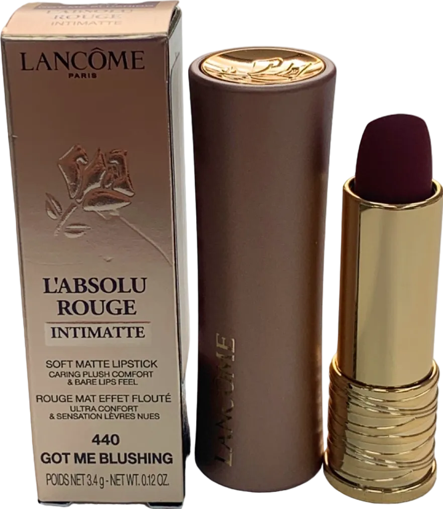 Lancme L'Absolu Rouge Intimatte Lipstick Got Me Blushing 3.4g