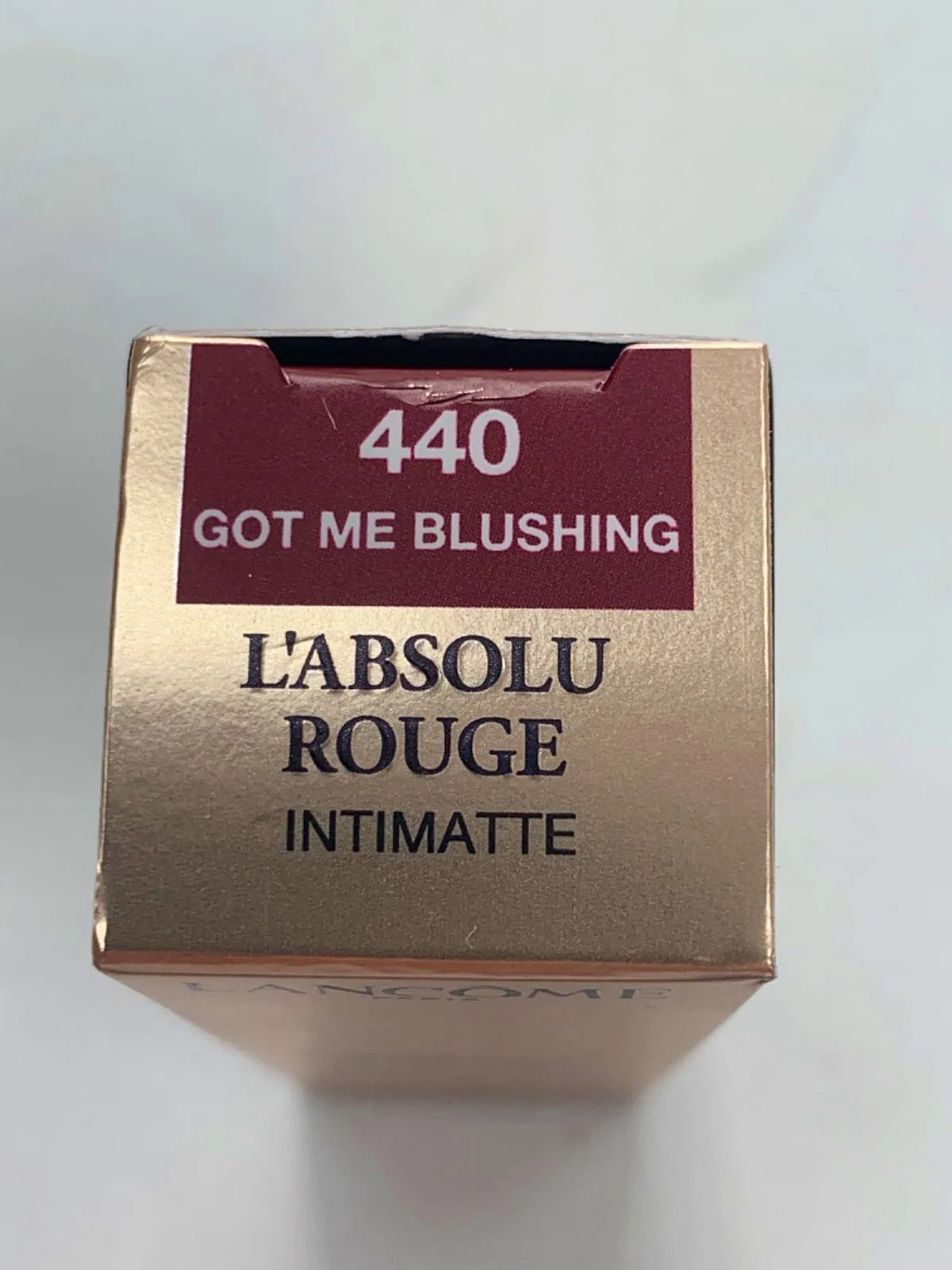 Lancme L'Absolu Rouge Intimatte Lipstick Got Me Blushing 3.4g