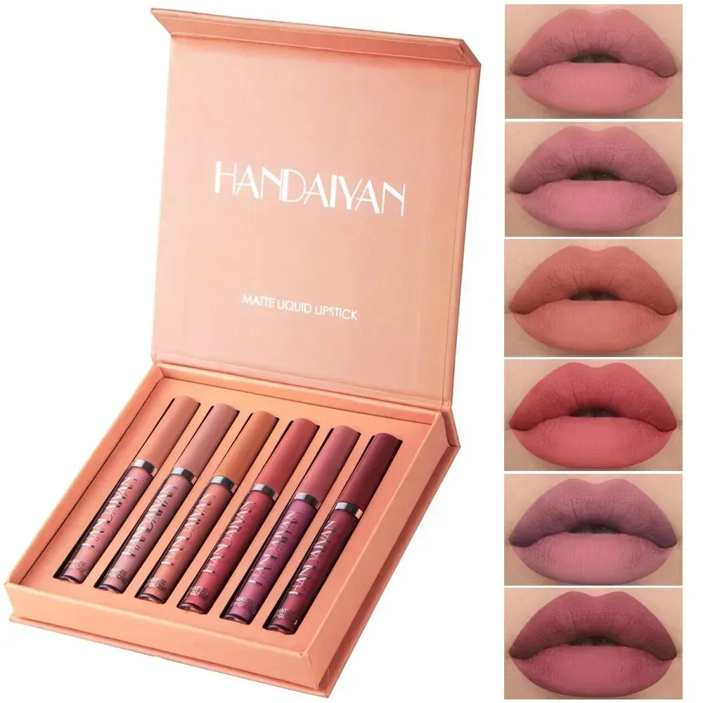 Lipstick Set Matte Waterproof Long lasting Cosmetics