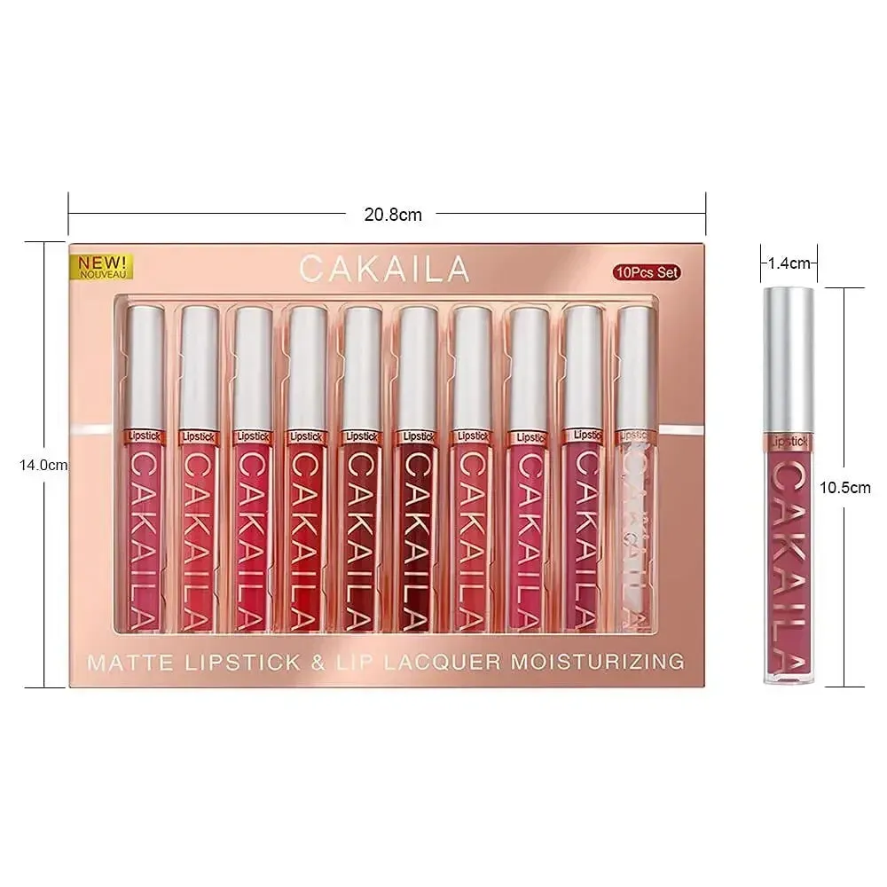 Lipstick Set Matte Waterproof Long lasting Cosmetics