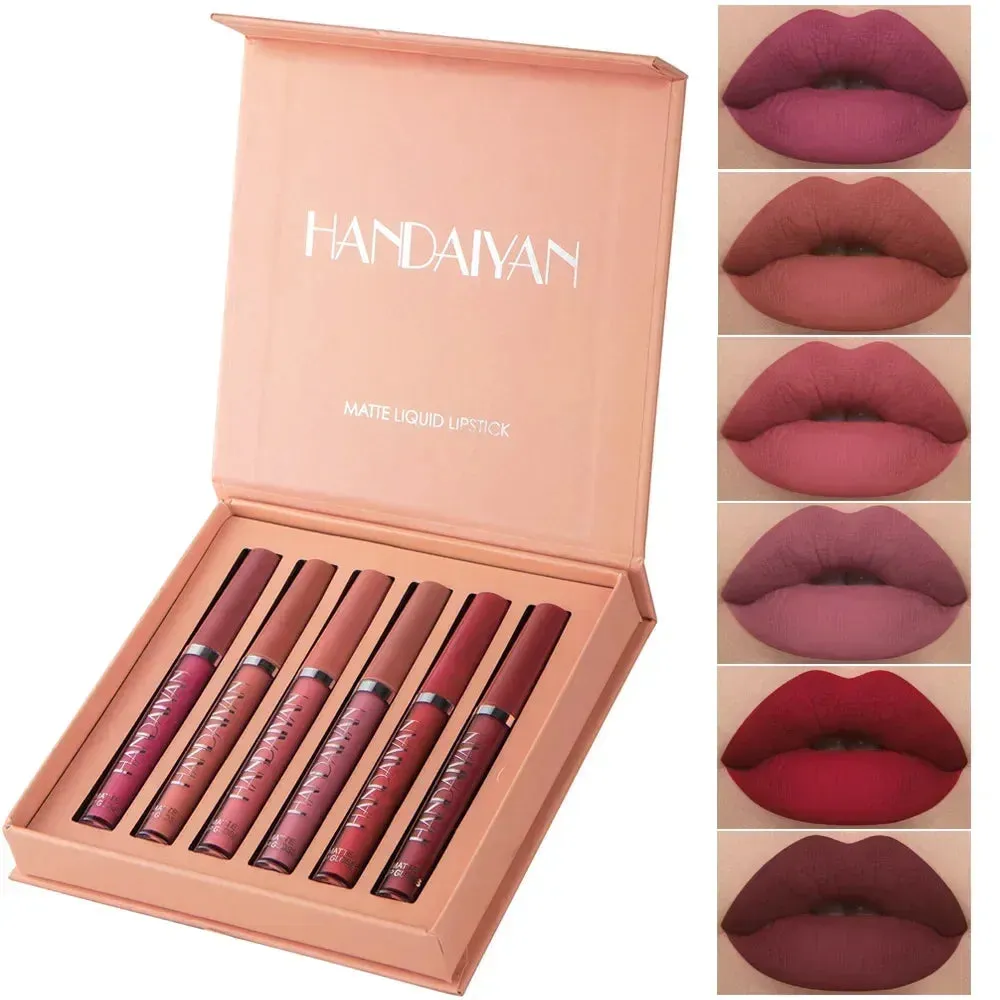 Lipstick Set Matte Waterproof Long lasting Cosmetics