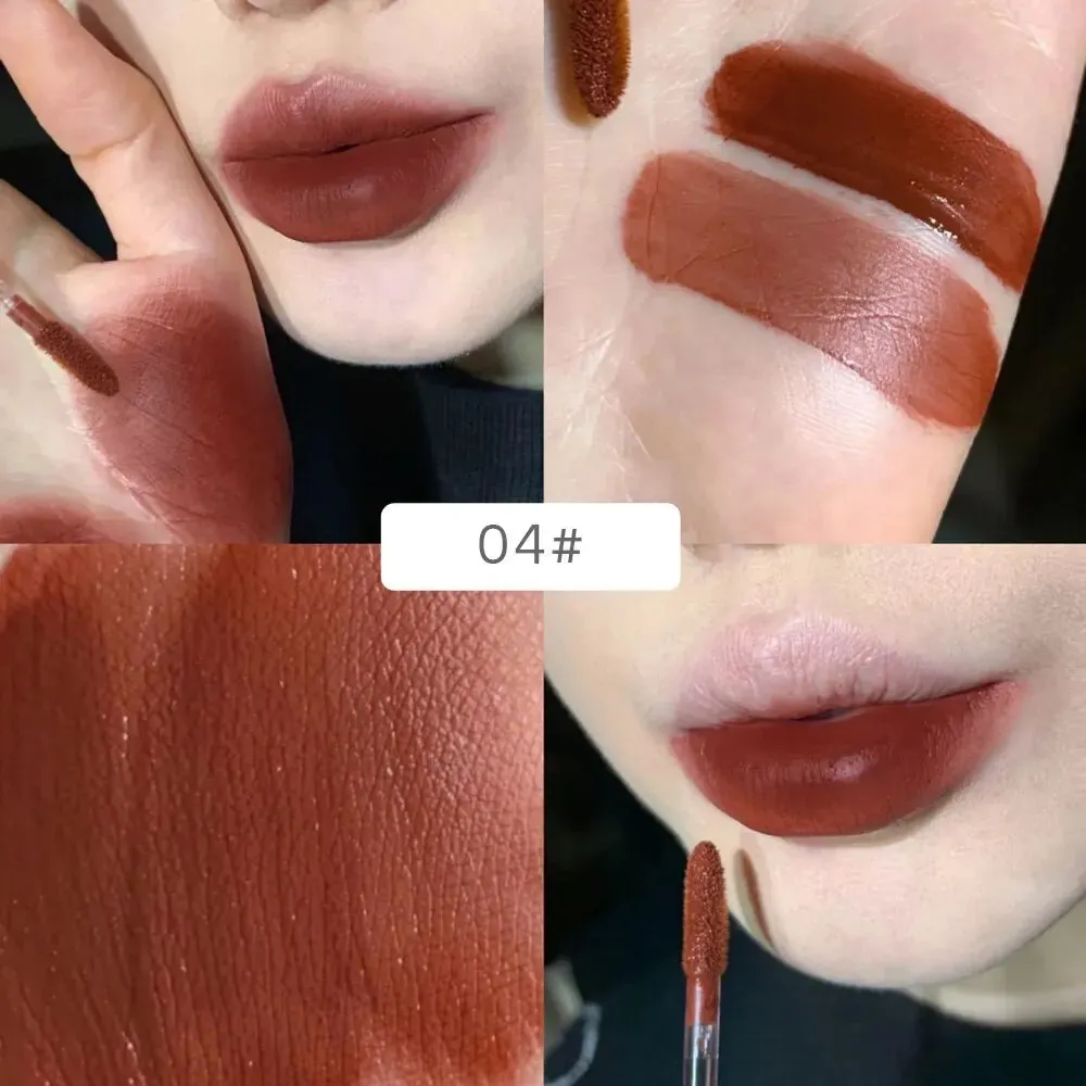 Matte Lip Glaze  Velvet Clay Long-Lasting Color