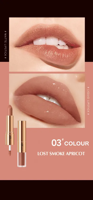 O'Cheal Waterproof Dual Head Lipstick & Lipgloss (12 colours)