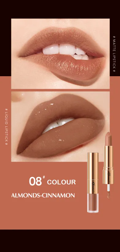 O'Cheal Waterproof Dual Head Lipstick & Lipgloss (12 colours)