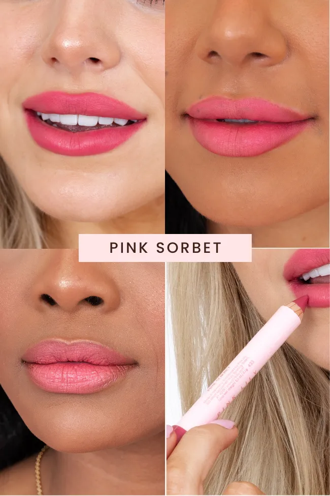 Pink Lily Beauty Double Bloom Dual Lipstick & Lip Liner - Pink Sorbet FINAL SALE