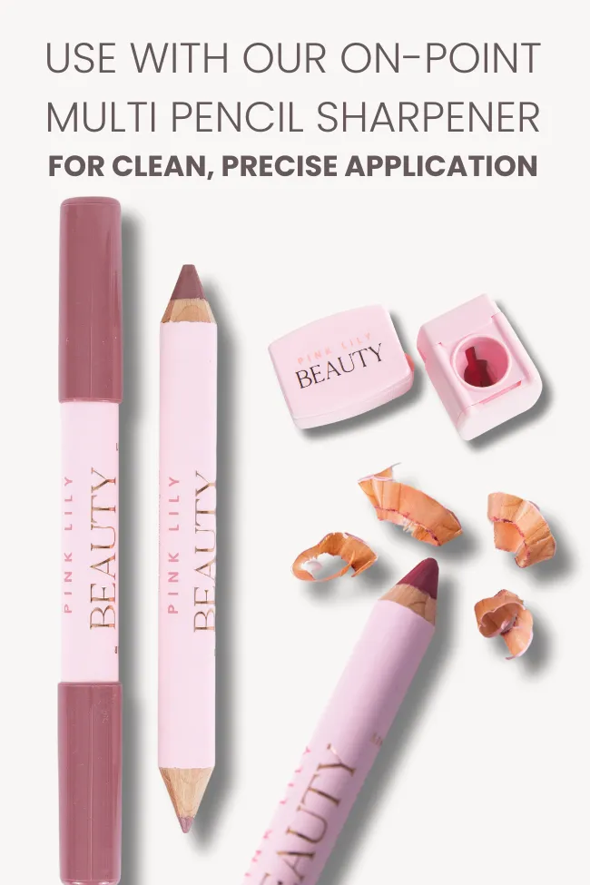 Pink Lily Beauty Double Bloom Dual Lipstick & Lip Liner - Pink Sorbet FINAL SALE