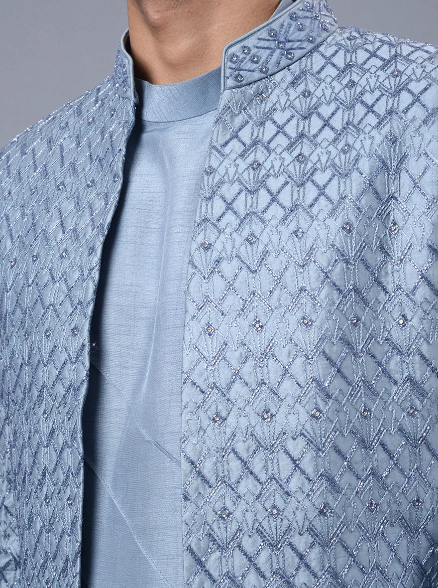 Powder Blue Indowestern | TULA