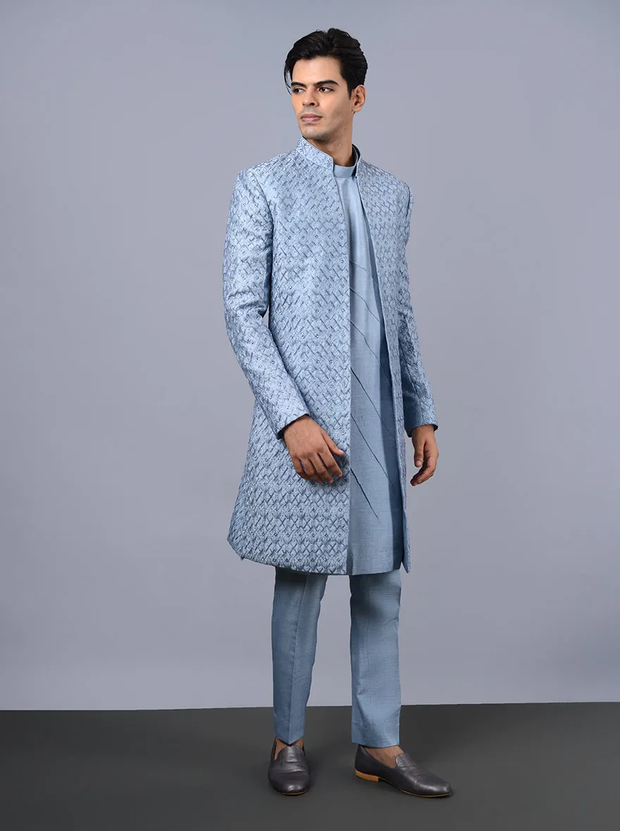 Powder Blue Indowestern | TULA