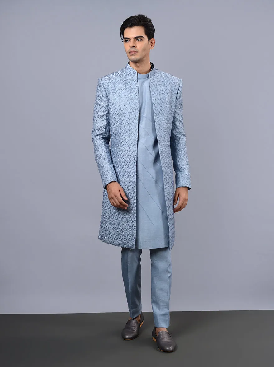 Powder Blue Indowestern | TULA