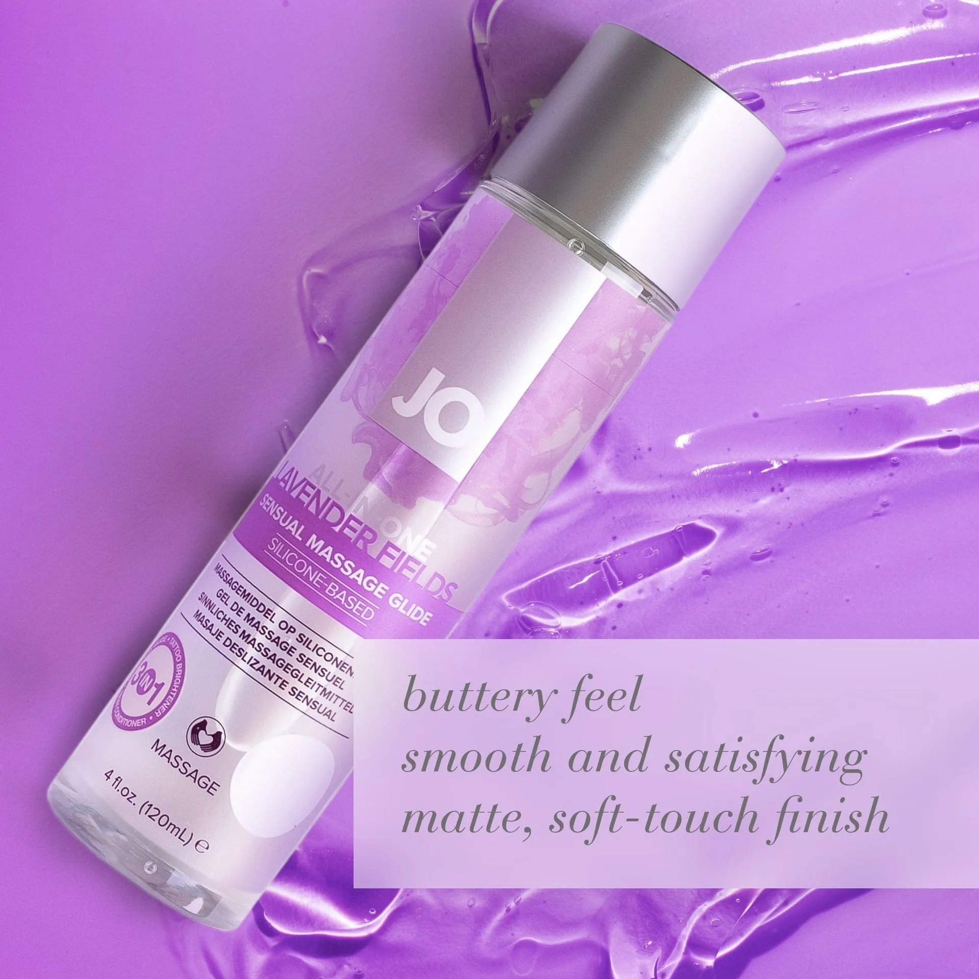 System JO - All in One Silicone Sensual Massage Glide Lavender Fields