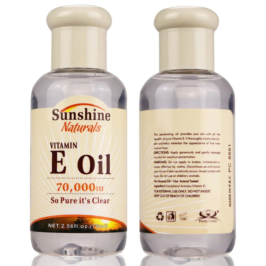 Vitamin E Plant Natural Oil Moisturizing and Firming – 75ml Hydrating and Nourishing Essential Oil
